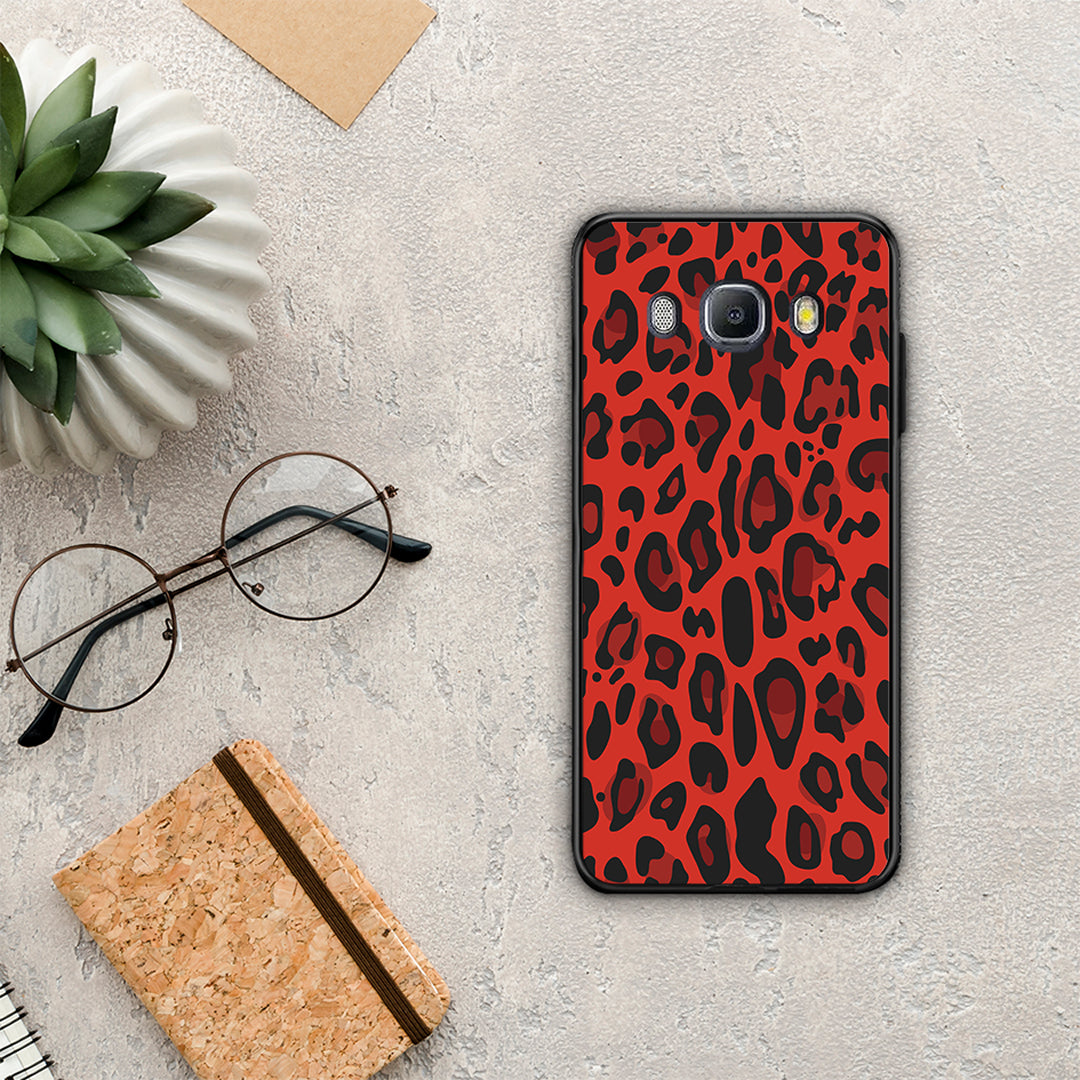 Animal Red Leopard - Samsung Galaxy J7 2016 case