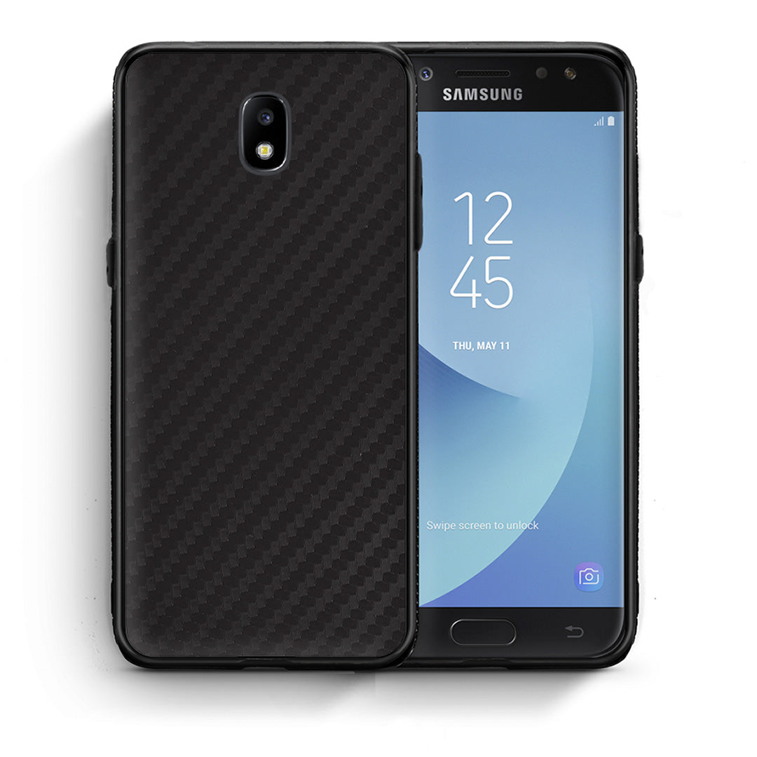 Θήκη Samsung J7 2017 Carbon Black από τη Smartfits με σχέδιο στο πίσω μέρος και μαύρο περίβλημα | Samsung J7 2017 Carbon Black case with colorful back and black bezels