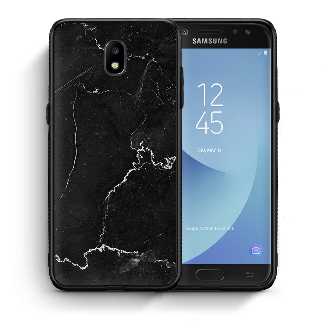 Θήκη Samsung J5 2017 Marble Black από τη Smartfits με σχέδιο στο πίσω μέρος και μαύρο περίβλημα | Samsung J5 2017 Marble Black case with colorful back and black bezels