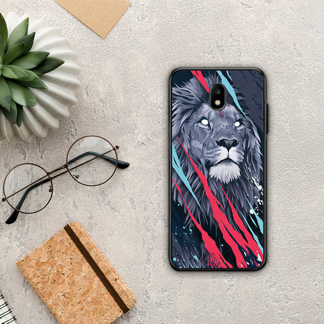 PopArt Lion Designer - Samsung Galaxy J7 2017 Case