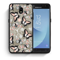 Thumbnail for Θήκη Samsung J5 2017 Butterflies Boho από τη Smartfits με σχέδιο στο πίσω μέρος και μαύρο περίβλημα | Samsung J5 2017 Butterflies Boho case with colorful back and black bezels