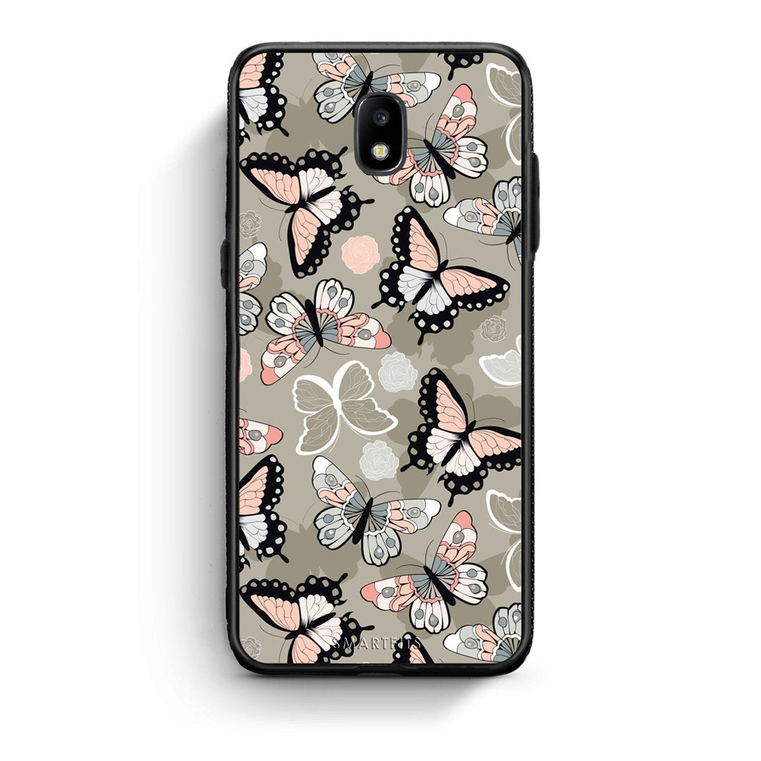 135 - Samsung J5 2017 Butterflies Boho case, cover, bumper