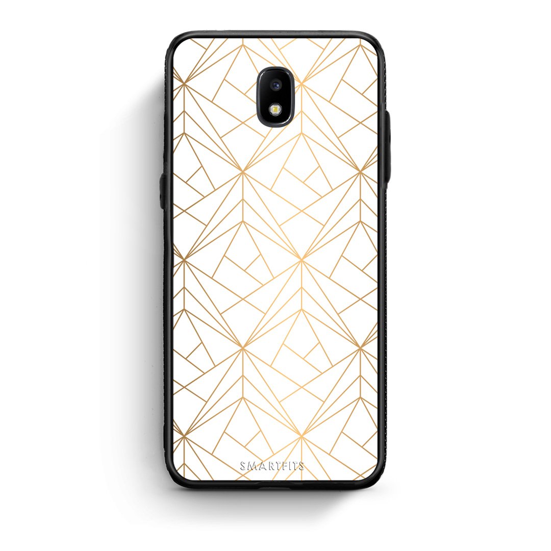 111 - Samsung J5 2017 Luxury White Geometric case, cover, bumper