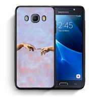Thumbnail for Θήκη Samsung J7 2016 Adam Hand από τη Smartfits με σχέδιο στο πίσω μέρος και μαύρο περίβλημα | Samsung J7 2016 Adam Hand case with colorful back and black bezels