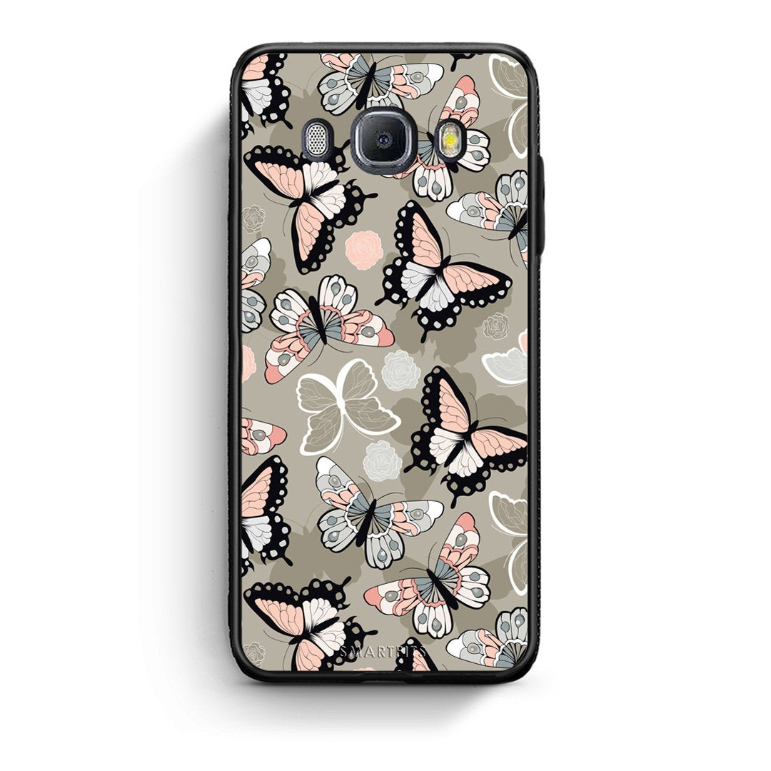 135 - Samsung J7 2016 Butterflies Boho case, cover, bumper