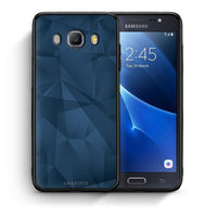 Thumbnail for Θήκη Samsung J7 2016 Blue Abstract Geometric από τη Smartfits με σχέδιο στο πίσω μέρος και μαύρο περίβλημα | Samsung J7 2016 Blue Abstract Geometric case with colorful back and black bezels