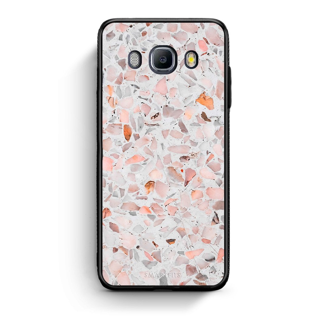 Samsung J7 2016 Marble Terrazzo θήκη από τη Smartfits με σχέδιο στο πίσω μέρος και μαύρο περίβλημα | Smartphone case with colorful back and black bezels by Smartfits