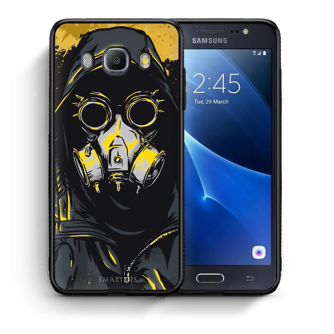 Θήκη Samsung J7 2016 Mask PopArt από τη Smartfits με σχέδιο στο πίσω μέρος και μαύρο περίβλημα | Samsung J7 2016 Mask PopArt case with colorful back and black bezels