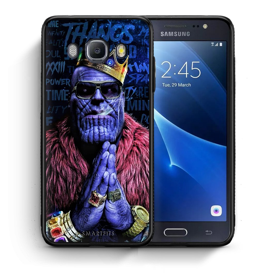 Θήκη Samsung J7 2016 Thanos PopArt από τη Smartfits με σχέδιο στο πίσω μέρος και μαύρο περίβλημα | Samsung J7 2016 Thanos PopArt case with colorful back and black bezels