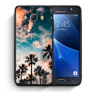 Thumbnail for Θήκη Samsung J7 2016 Sky Summer από τη Smartfits με σχέδιο στο πίσω μέρος και μαύρο περίβλημα | Samsung J7 2016 Sky Summer case with colorful back and black bezels