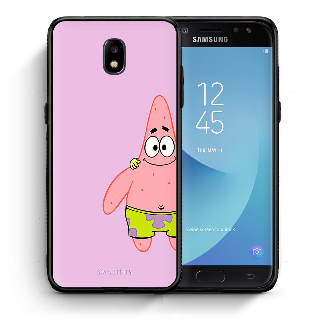 Θήκη Samsung J7 2017  Friends Patrick από τη Smartfits με σχέδιο στο πίσω μέρος και μαύρο περίβλημα | Samsung J7 2017  Friends Patrick case with colorful back and black bezels