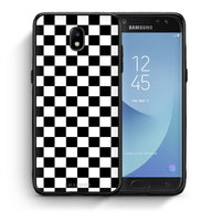 Thumbnail for Θήκη Samsung J7 2017 Squares Geometric από τη Smartfits με σχέδιο στο πίσω μέρος και μαύρο περίβλημα | Samsung J7 2017 Squares Geometric case with colorful back and black bezels
