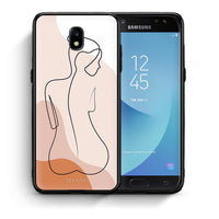 Thumbnail for Θήκη Samsung J5 2017 LineArt Woman από τη Smartfits με σχέδιο στο πίσω μέρος και μαύρο περίβλημα | Samsung J5 2017 LineArt Woman case with colorful back and black bezels