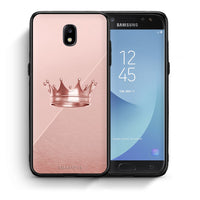 Thumbnail for Θήκη Samsung J5 2017 Crown Minimal από τη Smartfits με σχέδιο στο πίσω μέρος και μαύρο περίβλημα | Samsung J5 2017 Crown Minimal case with colorful back and black bezels