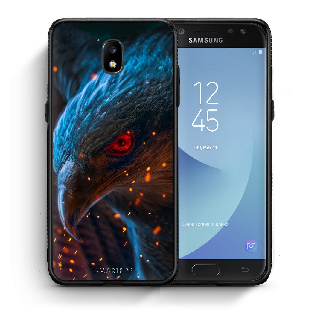 Θήκη Samsung J5 2017 Eagle PopArt από τη Smartfits με σχέδιο στο πίσω μέρος και μαύρο περίβλημα | Samsung J5 2017 Eagle PopArt case with colorful back and black bezels