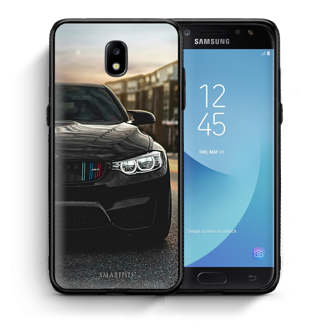 Θήκη Samsung J7 2017 M3 Racing από τη Smartfits με σχέδιο στο πίσω μέρος και μαύρο περίβλημα | Samsung J7 2017 M3 Racing case with colorful back and black bezels