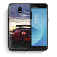 Thumbnail for Θήκη Samsung J7 2017 Racing Supra από τη Smartfits με σχέδιο στο πίσω μέρος και μαύρο περίβλημα | Samsung J7 2017 Racing Supra case with colorful back and black bezels