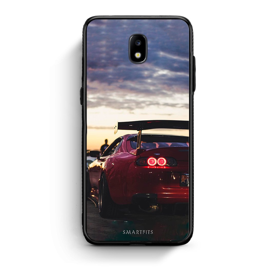 Samsung J7 2017 Racing Supra θήκη από τη Smartfits με σχέδιο στο πίσω μέρος και μαύρο περίβλημα | Smartphone case with colorful back and black bezels by Smartfits