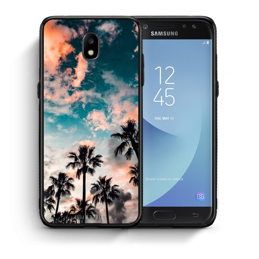 Θήκη Samsung J5 2017 Sky Summer από τη Smartfits με σχέδιο στο πίσω μέρος και μαύρο περίβλημα | Samsung J5 2017 Sky Summer case with colorful back and black bezels