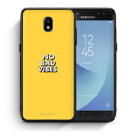 Thumbnail for Θήκη Samsung J7 2017 Vibes Text από τη Smartfits με σχέδιο στο πίσω μέρος και μαύρο περίβλημα | Samsung J7 2017 Vibes Text case with colorful back and black bezels
