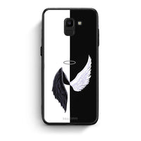 Thumbnail for samsung J6 Angels Demons θήκη από τη Smartfits με σχέδιο στο πίσω μέρος και μαύρο περίβλημα | Smartphone case with colorful back and black bezels by Smartfits