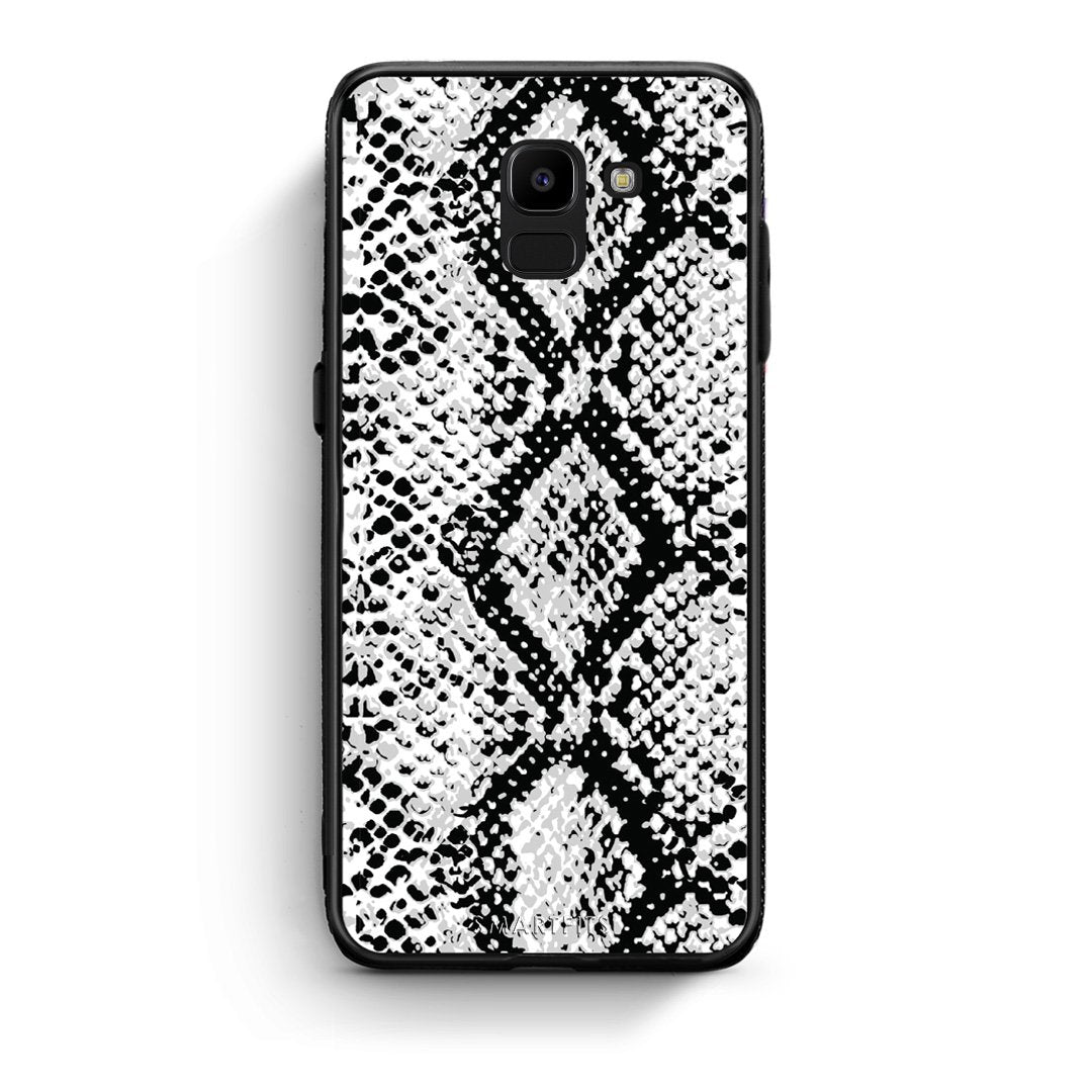 24 - samsung Galaxy J6 White Snake Animal case, cover, bumper