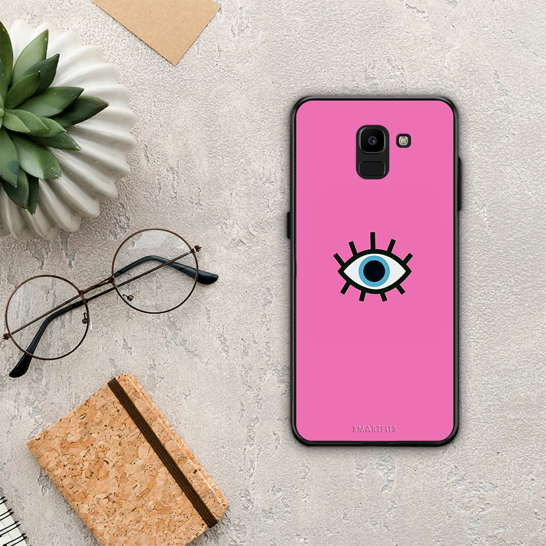 Blue Eye Pink - Samsung Galaxy J6 case