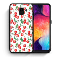 Thumbnail for Θήκη Samsung J6 Cherry Summer από τη Smartfits με σχέδιο στο πίσω μέρος και μαύρο περίβλημα | Samsung J6 Cherry Summer case with colorful back and black bezels