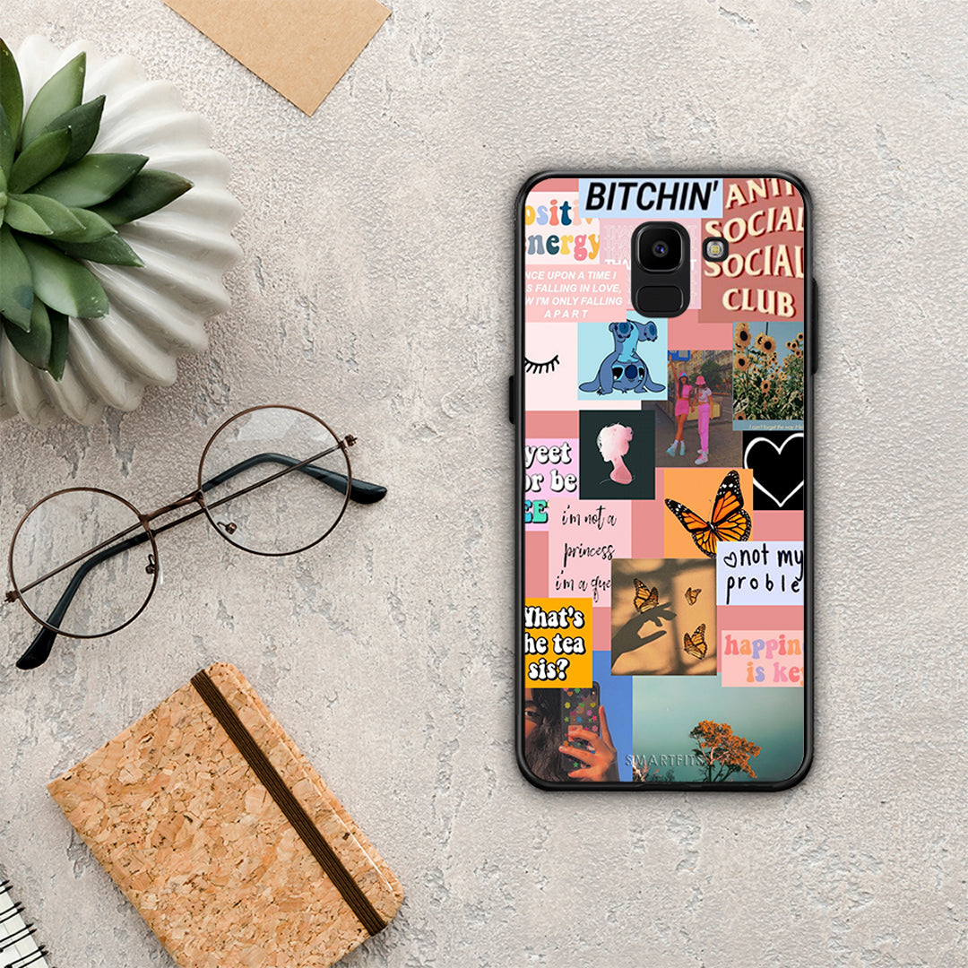 Collage Bitchin - Samsung Galaxy J6 case