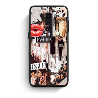 Thumbnail for samsung J6 Collage Fashion Θήκη Αγίου Βαλεντίνου από τη Smartfits με σχέδιο στο πίσω μέρος και μαύρο περίβλημα | Smartphone case with colorful back and black bezels by Smartfits