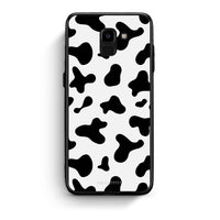 Thumbnail for samsung J6 Cow Print θήκη από τη Smartfits με σχέδιο στο πίσω μέρος και μαύρο περίβλημα | Smartphone case with colorful back and black bezels by Smartfits