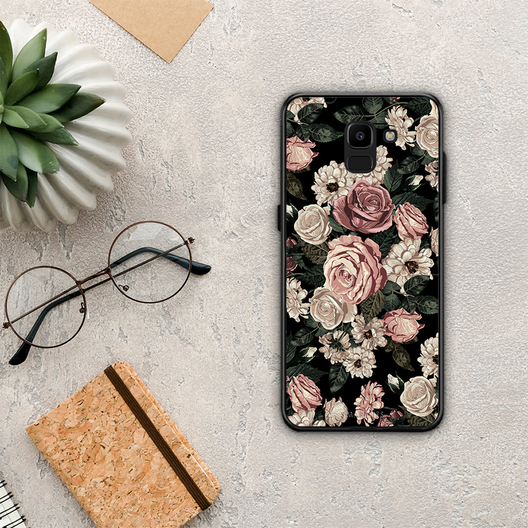 Flower Wild Roses - Samsung Galaxy J6 case