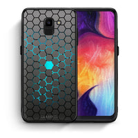 Thumbnail for Θήκη Samsung J6 Hexagonal Geometric από τη Smartfits με σχέδιο στο πίσω μέρος και μαύρο περίβλημα | Samsung J6 Hexagonal Geometric case with colorful back and black bezels