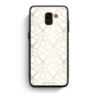 Thumbnail for 111 - samsung Galaxy J6 Luxury White Geometric case, cover, bumper