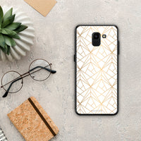Thumbnail for Geometric Luxury White - Samsung Galaxy J6 case