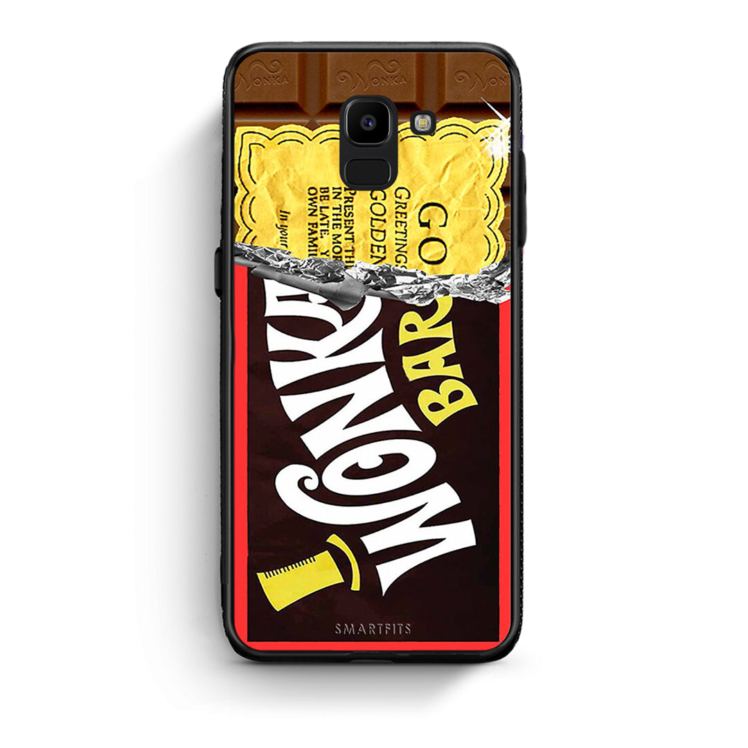 samsung J6 Golden Ticket θήκη από τη Smartfits με σχέδιο στο πίσω μέρος και μαύρο περίβλημα | Smartphone case with colorful back and black bezels by Smartfits