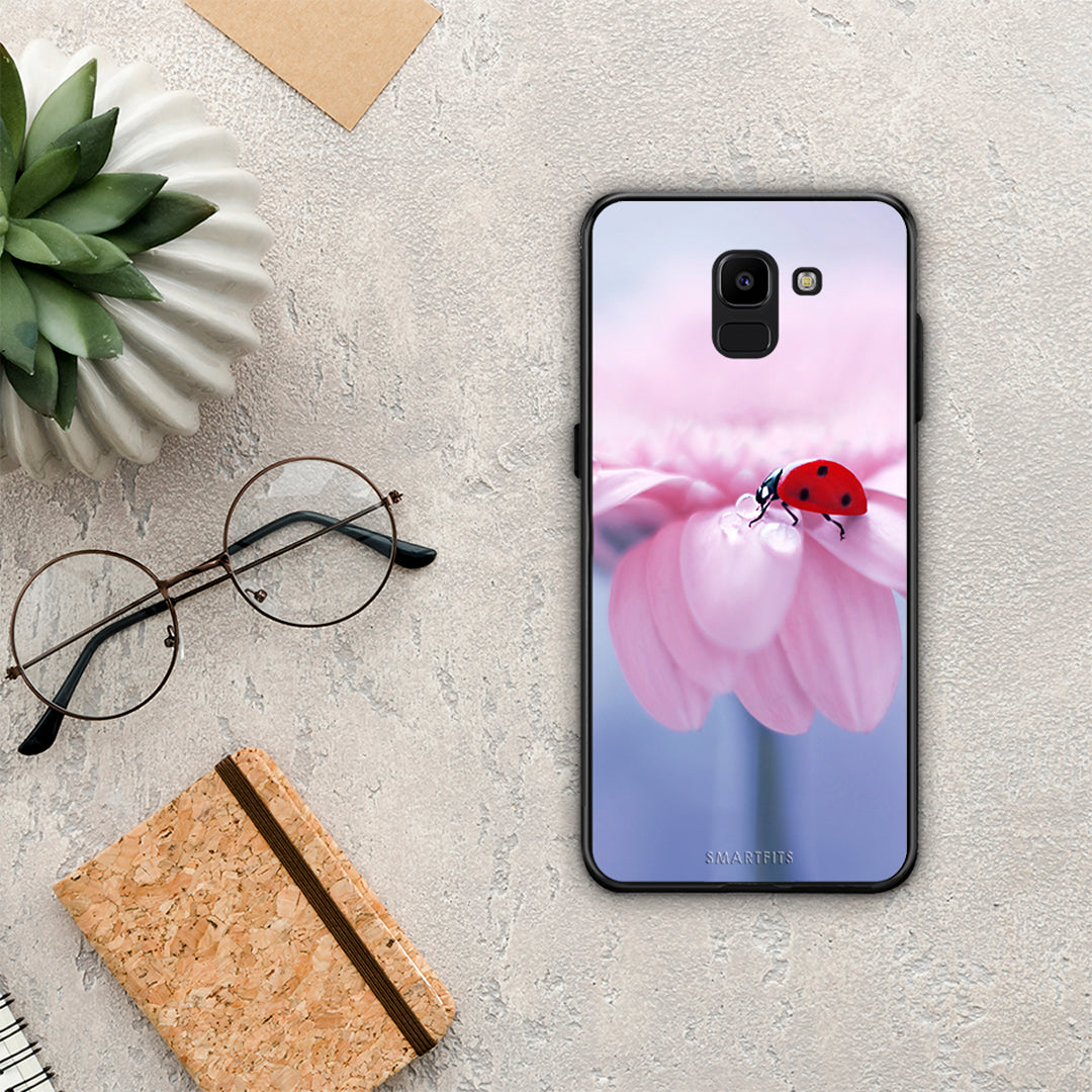 Ladybug Flower - Samsung Galaxy J6 case