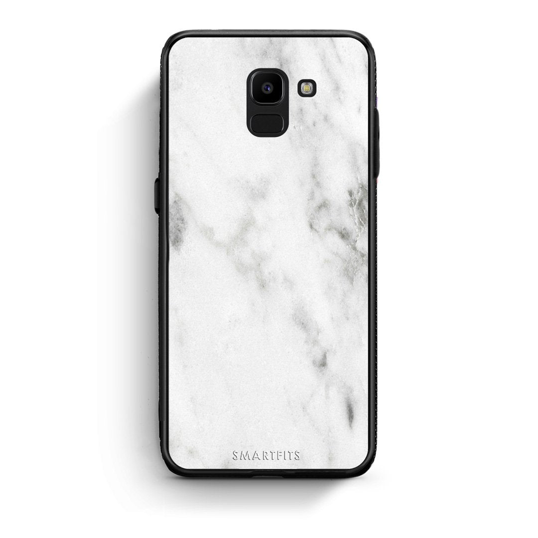 2 - samsung Galaxy J6 White marble case, cover, bumper