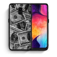 Thumbnail for Θήκη Samsung J6 Money Dollars από τη Smartfits με σχέδιο στο πίσω μέρος και μαύρο περίβλημα | Samsung J6 Money Dollars case with colorful back and black bezels