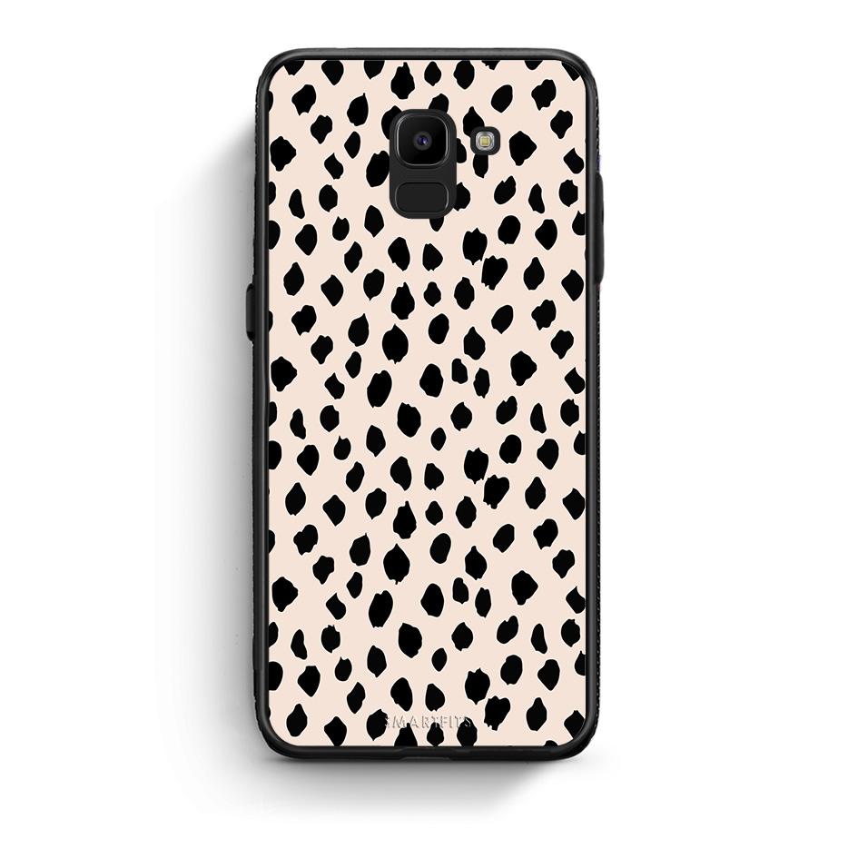 samsung J6 New Polka Dots θήκη από τη Smartfits με σχέδιο στο πίσω μέρος και μαύρο περίβλημα | Smartphone case with colorful back and black bezels by Smartfits