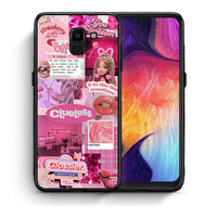 Thumbnail for Θήκη Αγίου Βαλεντίνου Samsung J6 Pink Love από τη Smartfits με σχέδιο στο πίσω μέρος και μαύρο περίβλημα | Samsung J6 Pink Love case with colorful back and black bezels