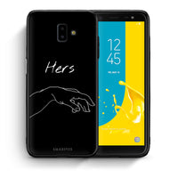 Thumbnail for Θήκη Αγίου Βαλεντίνου Samsung J6+ Aeshetic Love 1 από τη Smartfits με σχέδιο στο πίσω μέρος και μαύρο περίβλημα | Samsung J6+ Aeshetic Love 1 case with colorful back and black bezels