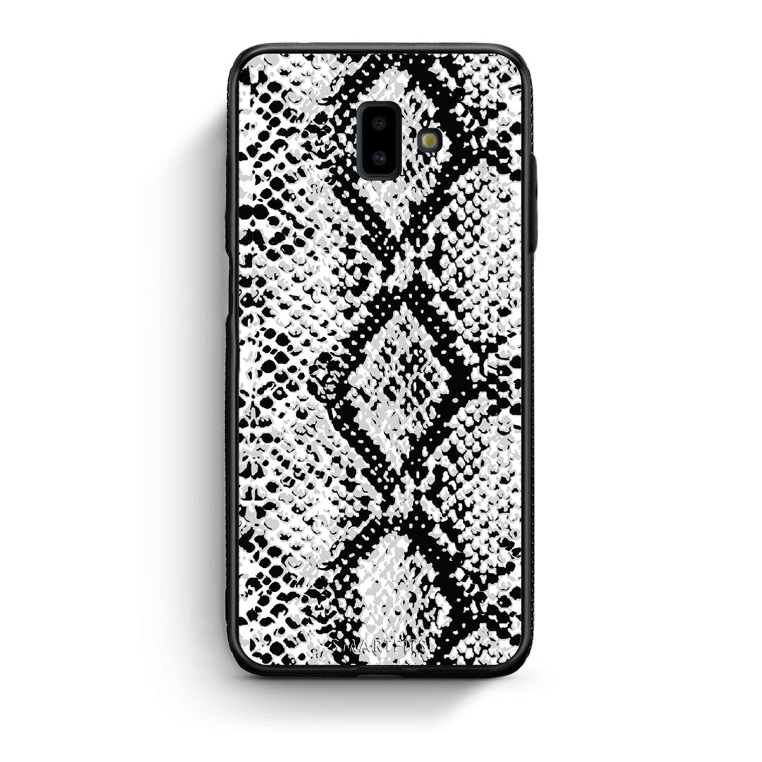 24 - samsung Galaxy J6+ White Snake Animal case, cover, bumper