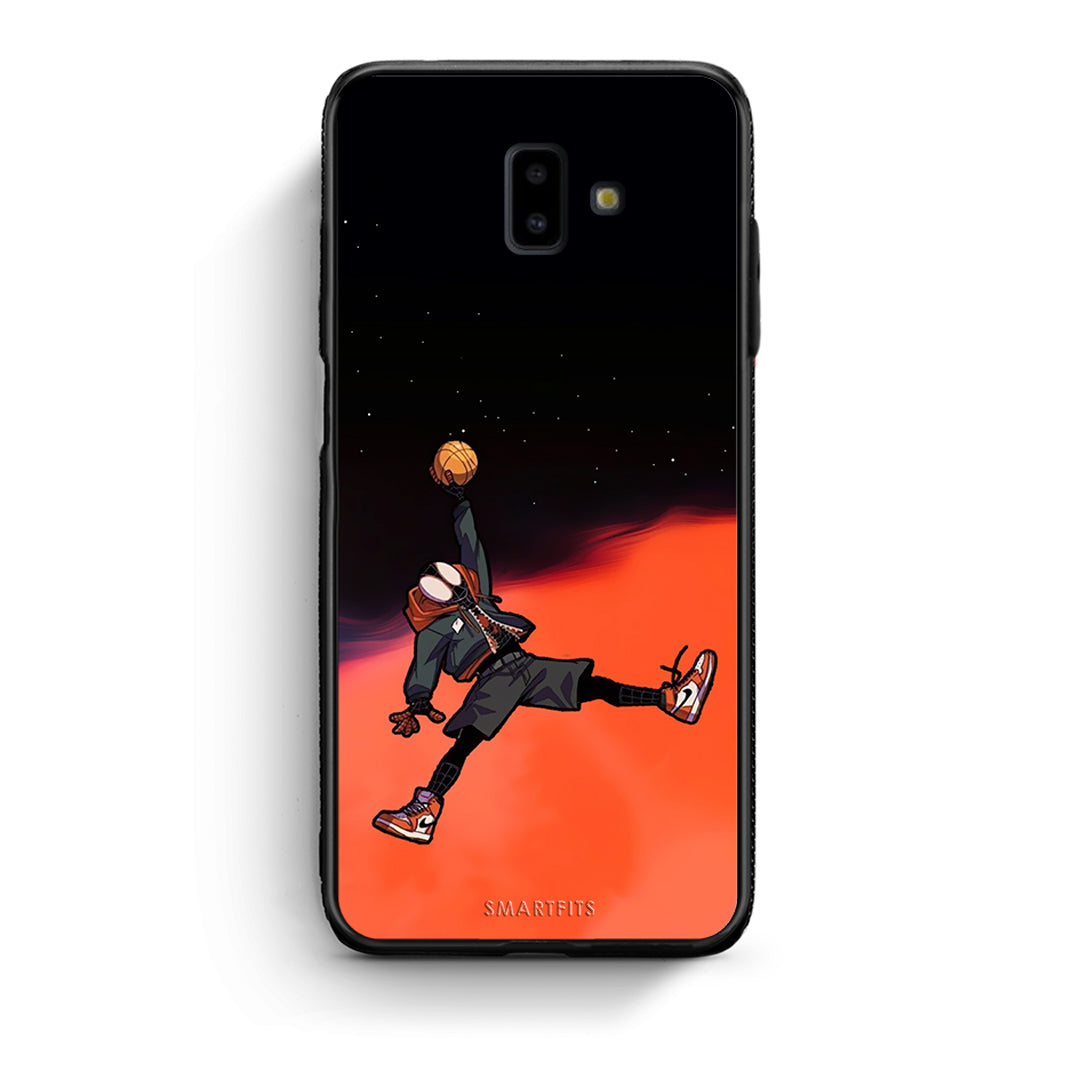 samsung J6+ Basketball Hero θήκη από τη Smartfits με σχέδιο στο πίσω μέρος και μαύρο περίβλημα | Smartphone case with colorful back and black bezels by Smartfits