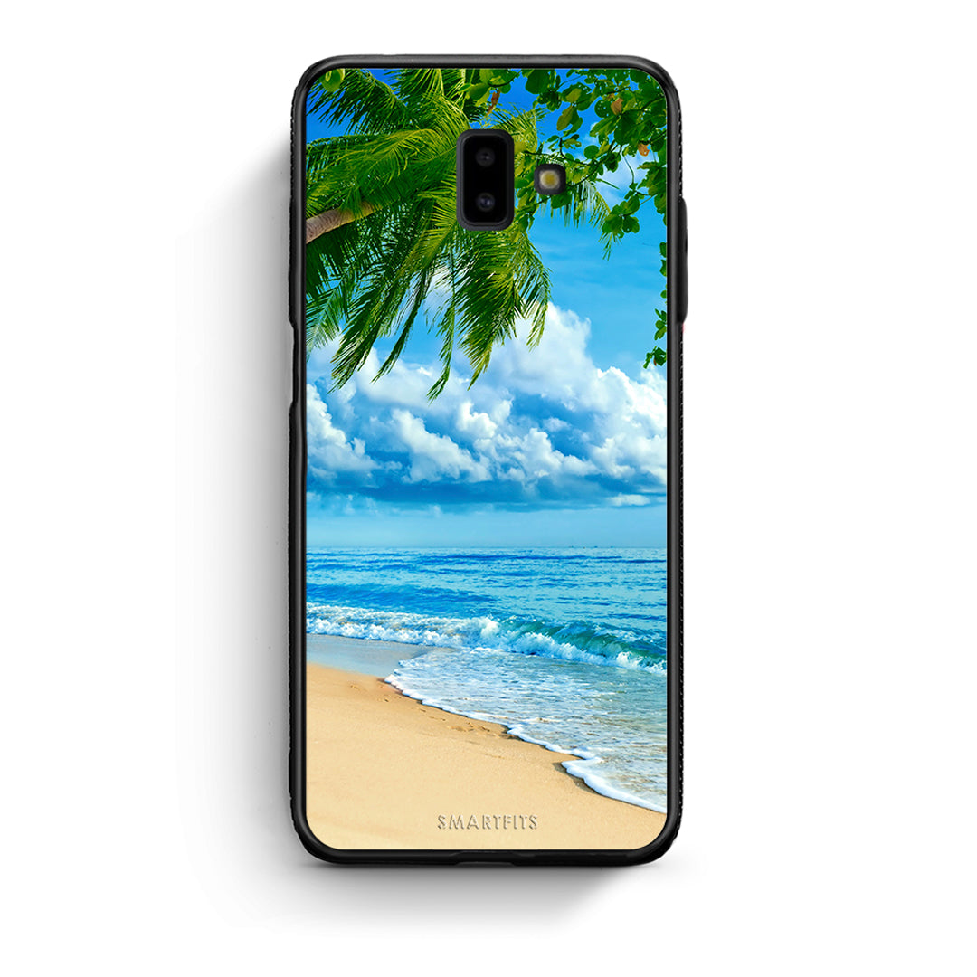 samsung J6+ Beautiful Beach θήκη από τη Smartfits με σχέδιο στο πίσω μέρος και μαύρο περίβλημα | Smartphone case with colorful back and black bezels by Smartfits