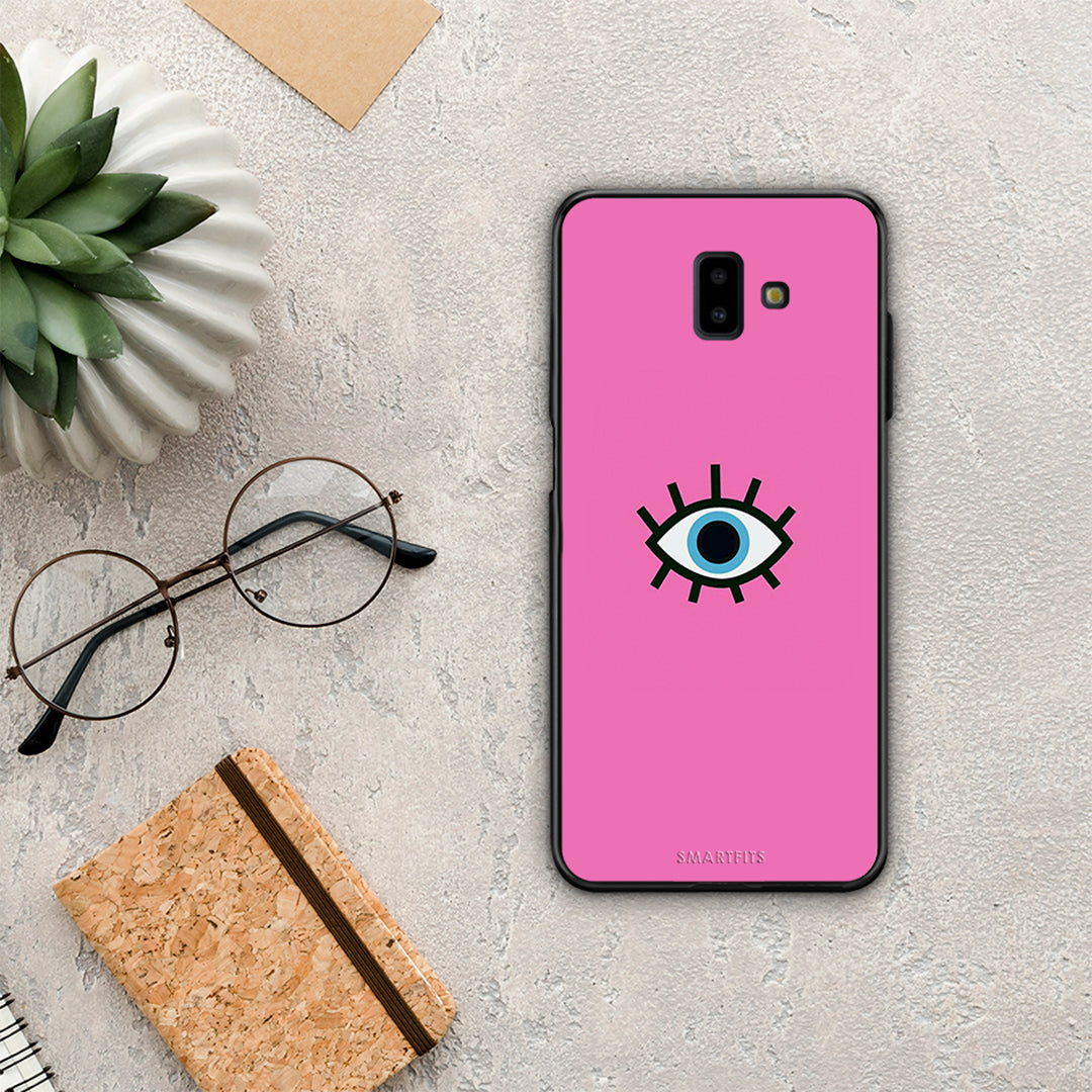Blue Eye Pink - Samsung Galaxy J6+ θήκη