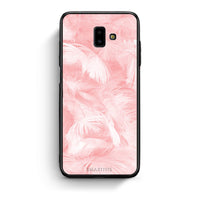 Thumbnail for 33 - samsung Galaxy J6+ Pink Feather Boho case, cover, bumper