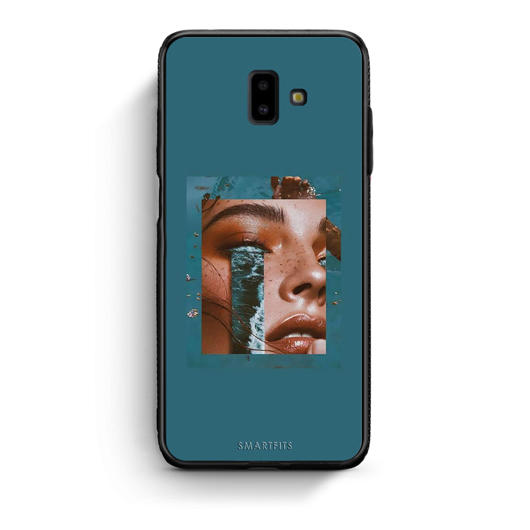 samsung J6+ Cry An Ocean θήκη από τη Smartfits με σχέδιο στο πίσω μέρος και μαύρο περίβλημα | Smartphone case with colorful back and black bezels by Smartfits