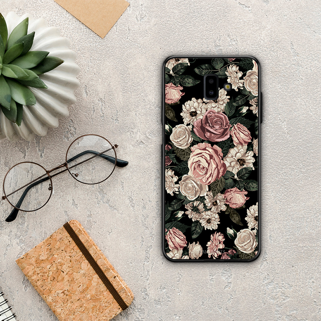 Flower Wild Roses - Samsung Galaxy J6+ case