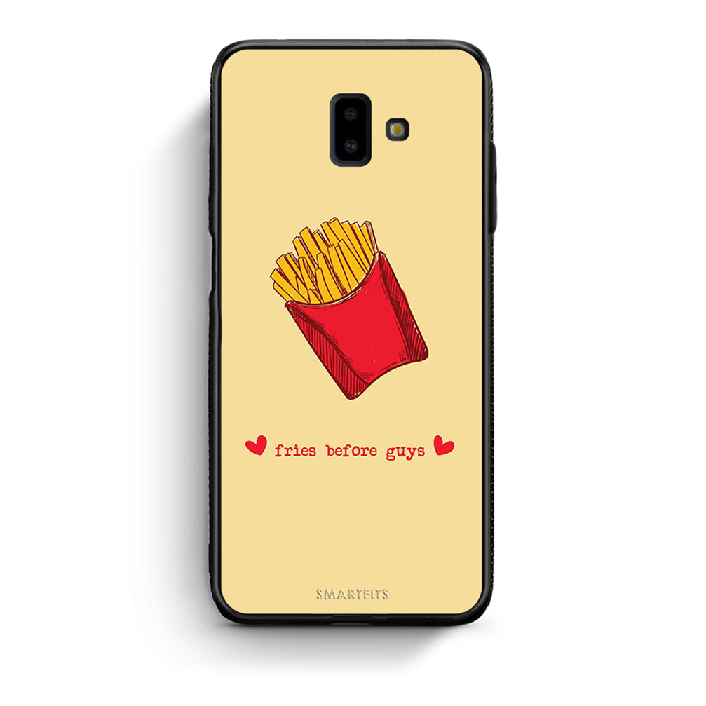 samsung J6+ Fries Before Guys Θήκη Αγίου Βαλεντίνου από τη Smartfits με σχέδιο στο πίσω μέρος και μαύρο περίβλημα | Smartphone case with colorful back and black bezels by Smartfits